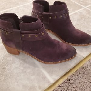 Clarks Aubergine Breccan Shine Boot